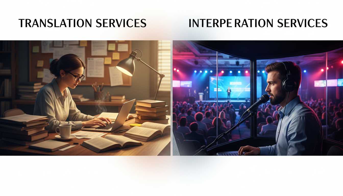 Comparison of translation and interpretation services
