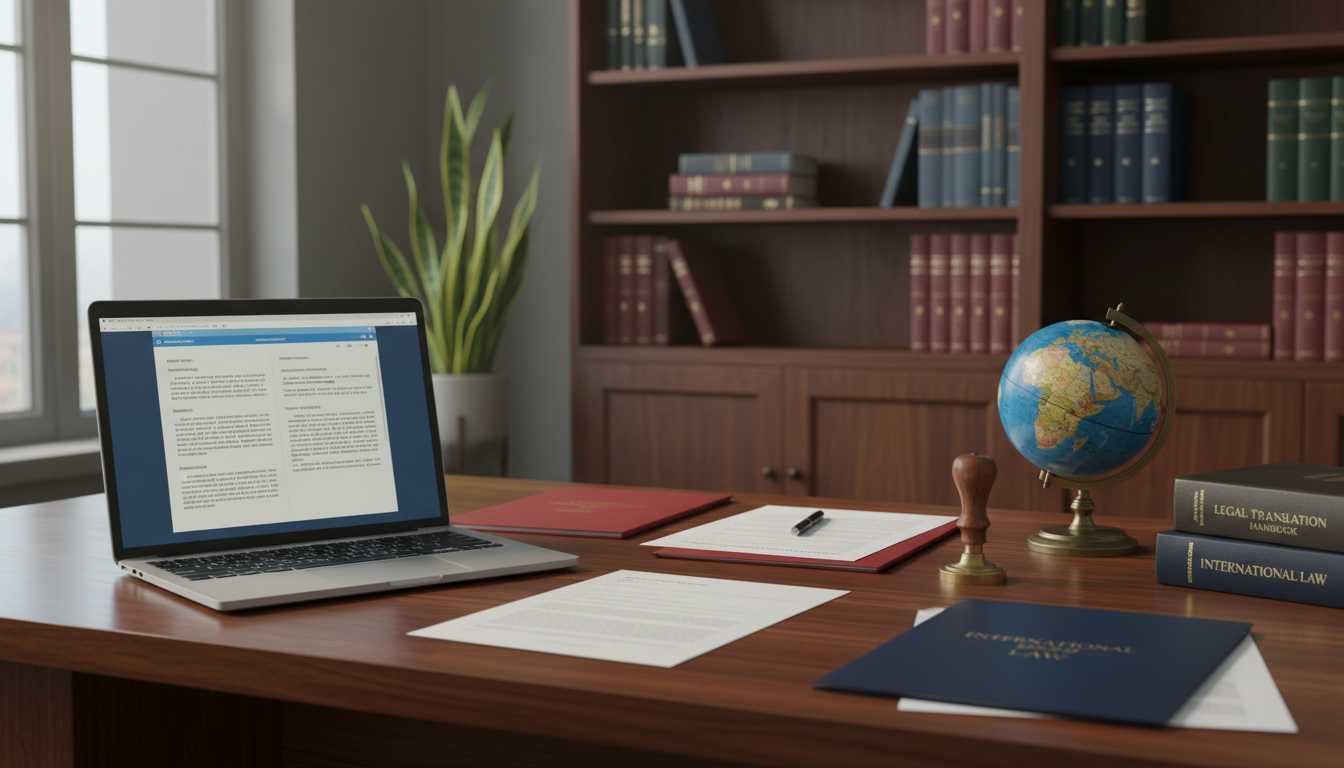 Workspace for legal document translation